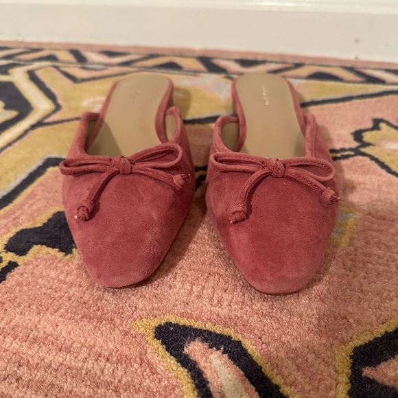 Ann Taylor Suede Ballet Flat Slides - Picture 5 of 8